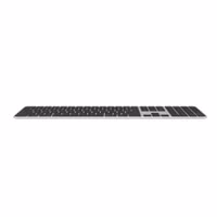 Apple Magic Keyboard mit Numerisches Tastenfeld und Touch ID - Kabellose Tastatur - QWERTY / UK (2024) - Schwarz