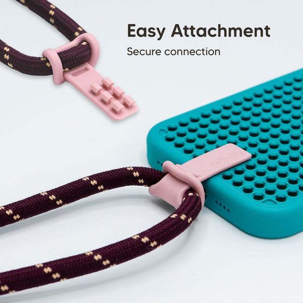 Callbuddy Lanyard - Cross Body Handyband - Burgundy Pink