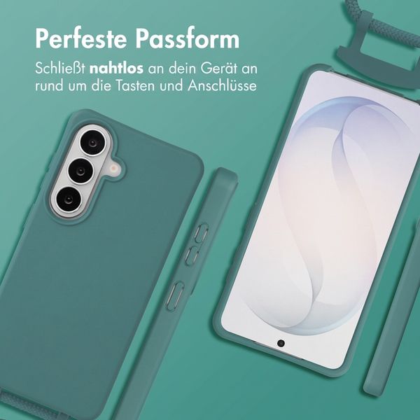 imoshion Color Backcover mit abnehmbarem Handykette und MagSafe Samsung Galaxy S26 - Dark Green