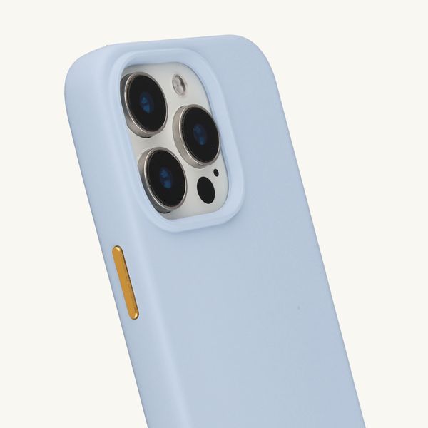Selencia Rivièra Backcover mit MagSafe mit abnehmbaren Haken Apple iPhone 15 Pro - Powder Blue