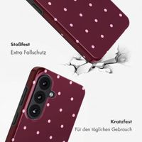 Selencia Vivid Back Cover Samsung Galaxy S26 - Happy Dots Burgundy