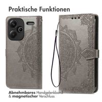 imoshion Mandala Klapphülle Xiaomi Redmi Note 13 Pro Plus (5G) - Grau