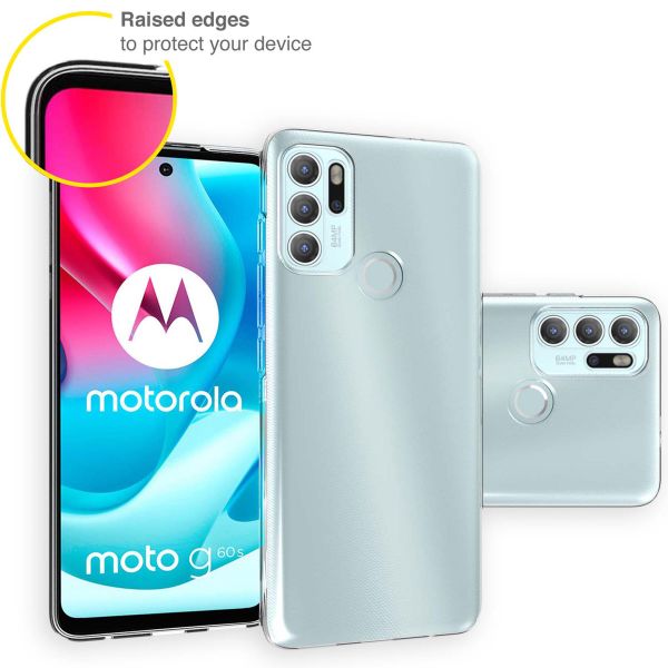 Accezz Clear TPU Backcover Motorola Moto G60s - Transparent