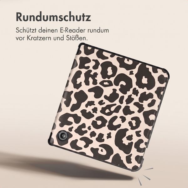 imoshion Design Klappbare Klapphülle Kobo Libra Colour - Leopard