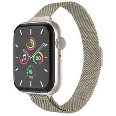 imoshion Mailandisches schlankes Armband für Apple Watch Series 1 bis 9 / SE (38/40/41 mm) | Series 10 (42 mm) - Champagner