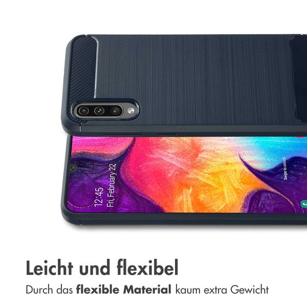 imoshion Brushed Back Cover für das Samsung Galaxy A50 / A30s - Dunkelblau