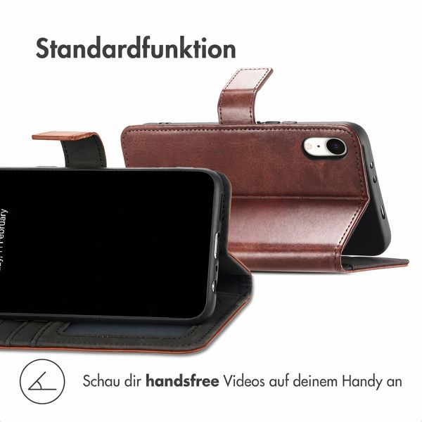 imoshion Luxuriöse Klapphülle Apple iPhone Xr - Dunkelbraun