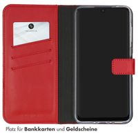 Selencia Echtleder Klapphülle Samsung Galaxy A35 - Rot