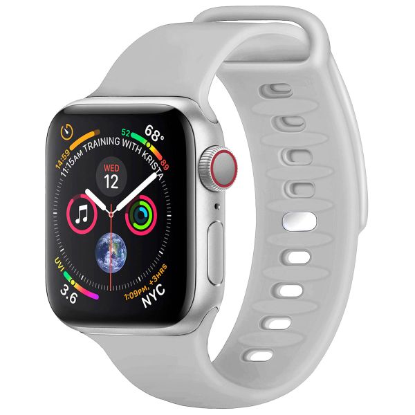 imoshion Silikonband für das Apple Watch Series 1-9 / SE - 38/40/41 mm / Series 10 - 42 mm - Hellgrau