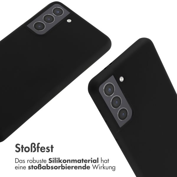 imoshion SilikonHülle mit Band Samsung Galaxy S21 - Schwarz