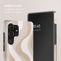 Selencia Vivid Back Cover Samsung Galaxy S25 Ultra - Desert Waves Beige