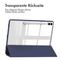 imoshion Trifold Hardcase Klapphülle für das Samsung Tab S10 Plus / Tab S9 FE Plus / Tab S9 Plus 12.4 Zoll - Dunkelblau