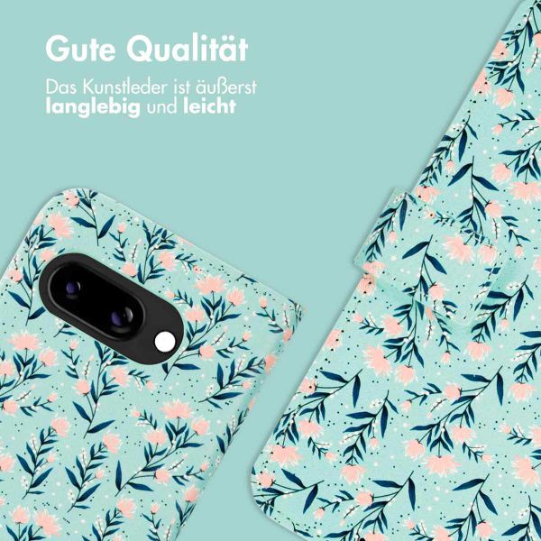 imoshion Design Klapphülle Google Pixel 9A - Blue Flowers