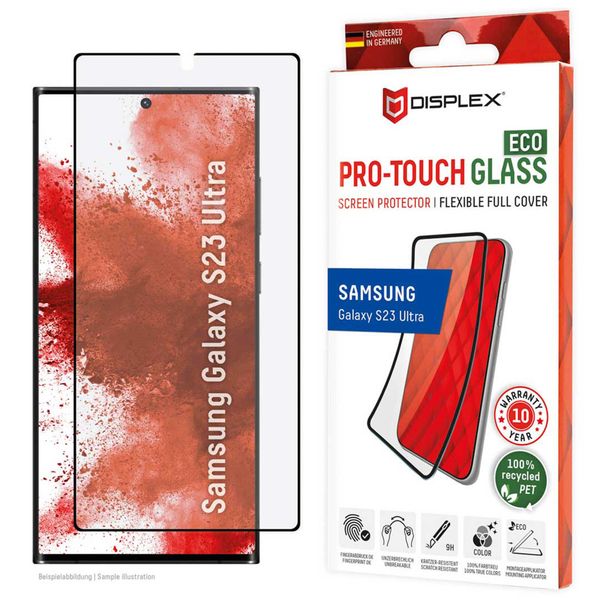 Displex Displayschutz aus gehärtetem Glas ProTouch Eco für das Samsung Galaxy S23 Ultra