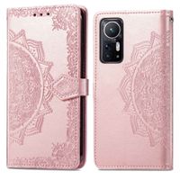 imoshion Mandala Klapphülle für das Xiaomi 12 / 12X - Rose Gold