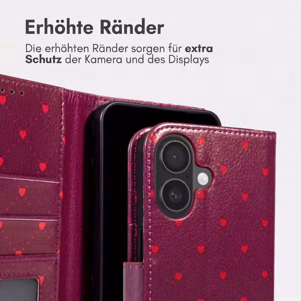 imoshion Design Klapphülle Apple iPhone 17 - Crush Check Coral Dust