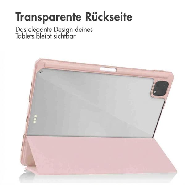 imoshion Trifold Hardcase Klapphülle Apple iPad Pro 12.9 (2018/2020/2021/2022) - Rosa