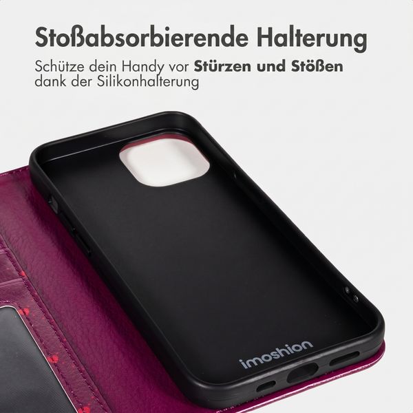 imoshion Design Klapphülle Apple iPhone 13 - Crush Check Coral Dust