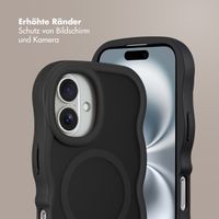 Selencia Wavy Backcover mit MagSafe Apple iPhone 16 - Schwarz