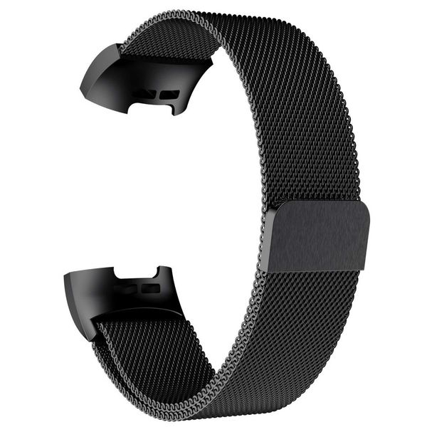 imoshion Milanese Watch Armband Fitbit Charge 3 / 4 - Schwarz