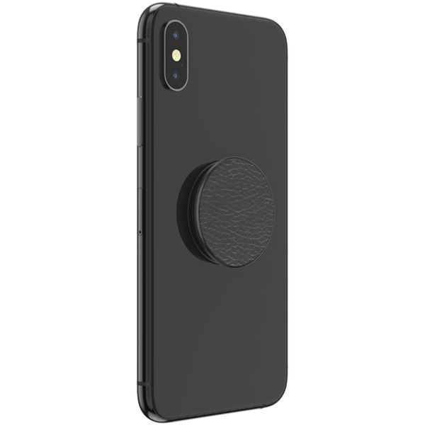 PopSockets PopGrip - Abnehmbar - Pebbled Vegan Leather Black