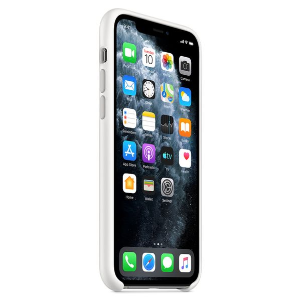 Apple Silikon-Case weiß für das iPhone 11 Pro