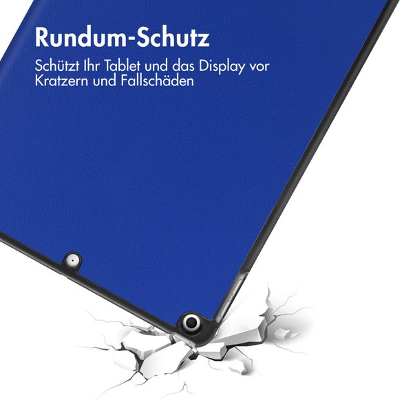 imoshion Trifold Klapphülle für das iPad 7 (2019) / iPad 8 (2020) / iPad 9 (2021) 10.2 inch - Cobalt Blue