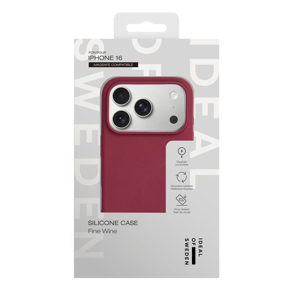 iDeal of Sweden Silikonhülle mit MagSafe Apple iPhone 16 - Fine Wine