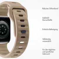 imoshion Active Sport Silikonarmband für die Apple Watch Series 1-9 / SE (38/40/41 mm) | Series 10 (42 mm) - Braun