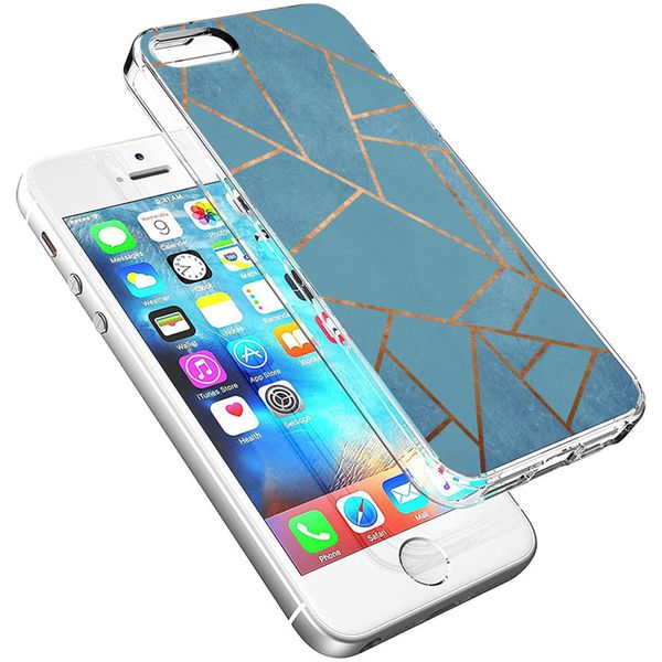 imoshion Design Hülle Apple iPhone SE (2016) / 5 / 5s - Blue Graphic