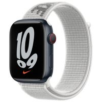Apple Nike Sport Loop Armband für das  Apple Watch Series 1 t/m 9 / SE (38/40/41 mm) | Series 10 / 11 (42 mm) - Black And White