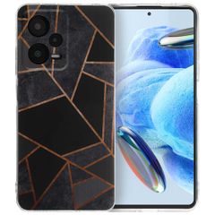 imoshion Design Hülle für das Xiaomi Redmi Note 12 Pro - Black Graphic