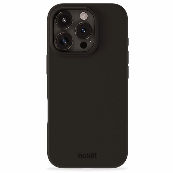 Holdit Silicone Case für das iPhone 16 Pro - Black