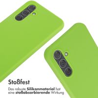 imoshion Silikonhülle mit Band für das Samsung Galaxy A54 (5G) - Grün fluoreszierend