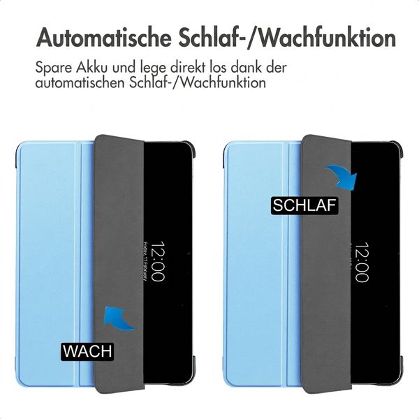 imoshion Trifold Klapphülle Apple iPad Air 13 Zoll (2026) M4 / (2025) M3 / (2024) M2 - Hellblau