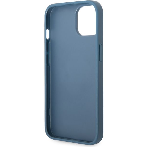 Guess 4G Metal Logo Back Cover für das iPhone 14 - Blau