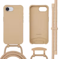 imoshion Color Rückabdeckung mit abnehmbarem Handykette und MagSafe Apple iPhone 16e - Nude