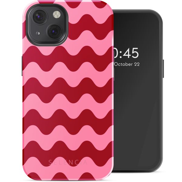 Selencia Vivid Tough Back Cover mit MagSafe für das iPhone 13 - Wave Vibes Lipstick