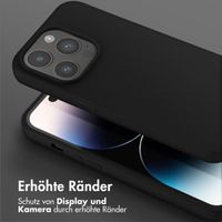 Selencia SilikonHülle mit abnehmbarem Band Apple iPhone 14 Pro - Schwarz