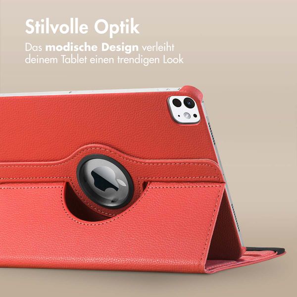 imoshion 360° drehbare Klapphülle Apple iPad Pro 12.9 (2022) / Pro 12.9 (2021) / Pro 12.9 (2020) - Rot
