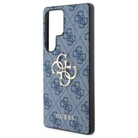 Guess 4G Metal Logo Back Cover Samsung Galaxy S25 Ultra - Blau