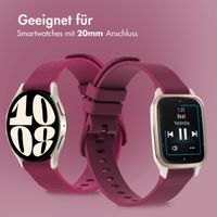 imoshion Sport-Silikonarmband mit Schnalle - Universelle 20 mm Anschluss - Magenta