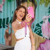 imoshion SilikonHülle mit Band Apple iPhone 14 Pro - Fluor Roze