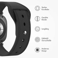 imoshion Lederarmband für die Samsung Galaxy Watch Ultra (2024/2025) - Schwarz