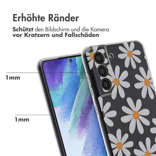 imoshion Design Hülle für das Samsung Galaxy S21 FE - Daisy flower