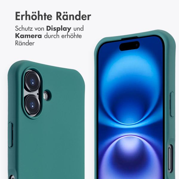 imoshion Color Backcover mit abtrennbarem Band MagSafe für das Apple iPhone 16 - Dark Green