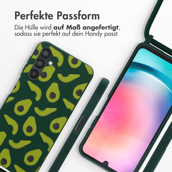 imoshion Silikonhülle design mit Band für das Samsung Galaxy A25 (5G) - Avocado Green