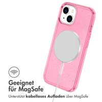 imoshion Sparkle Back Cover mit MagSafe Apple iPhone 15 - Glitzer Rosa