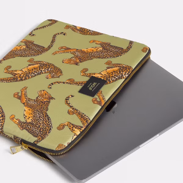 Wouf Daily Laptop Hülle 13-14 Zoll - Laptop Sleeve - Avo Leopard