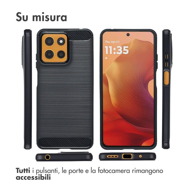 imoshion Brushed Back Cover Motorola Moto G15 / G15 Power - Schwarz